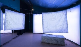 "Reflejos", installation created for the exhibition by María Medem | © CCCB, Aleix Plademunt, 2022